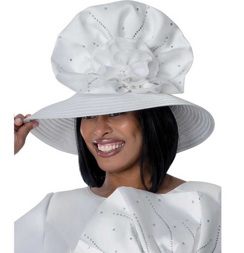 Women Church Hat 401872-White
