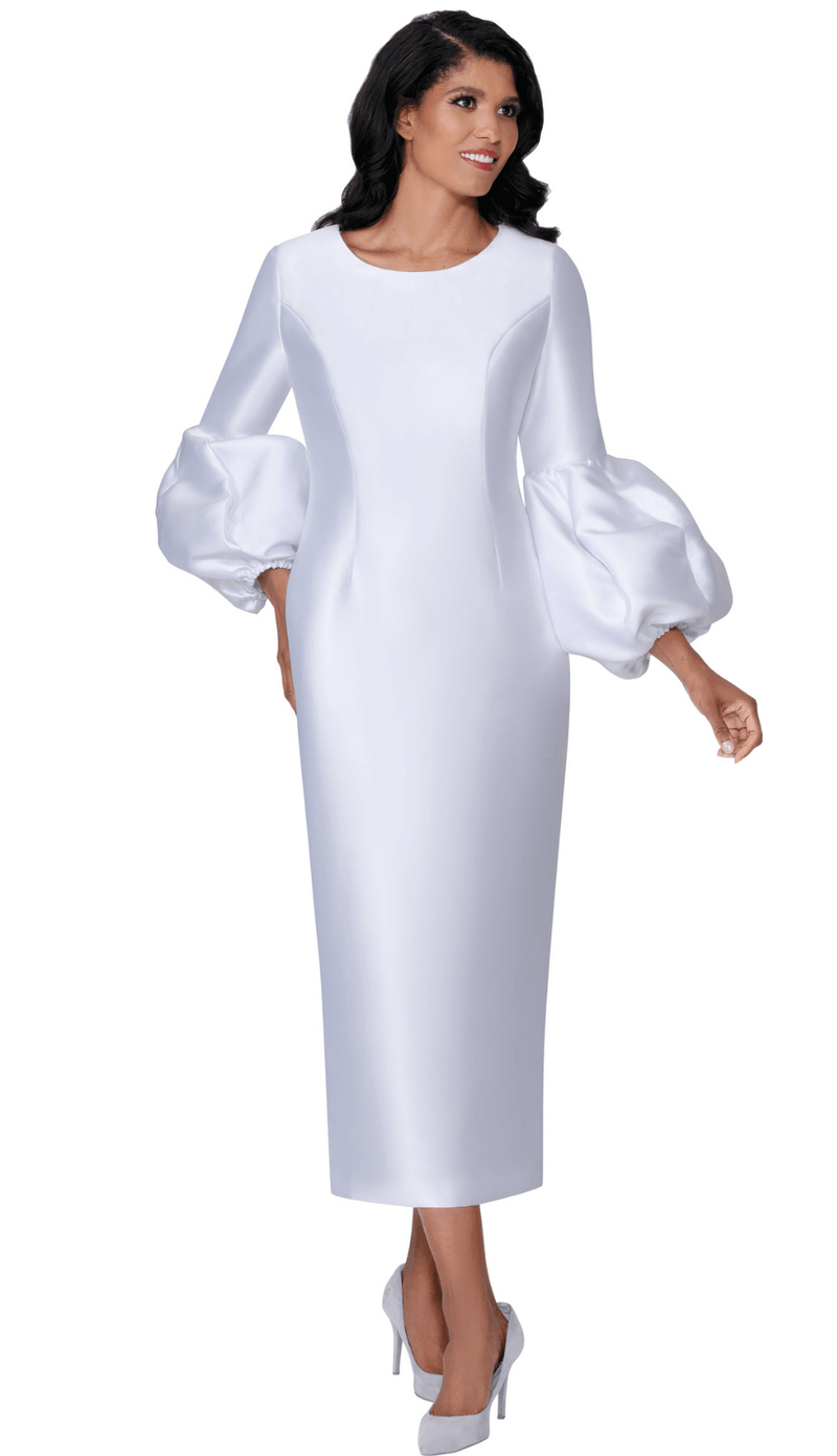 White Church Dress 100691C-White