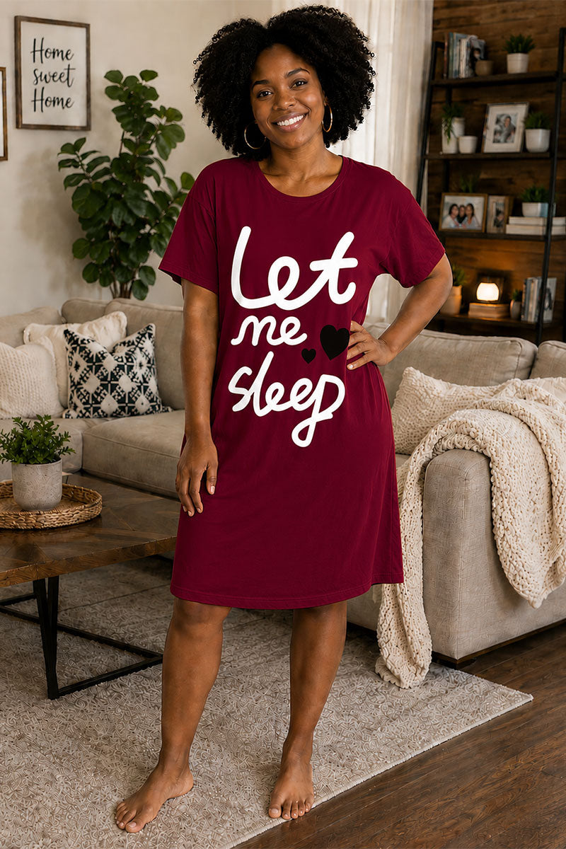 Women Casual Dress 3001C-Burgundy