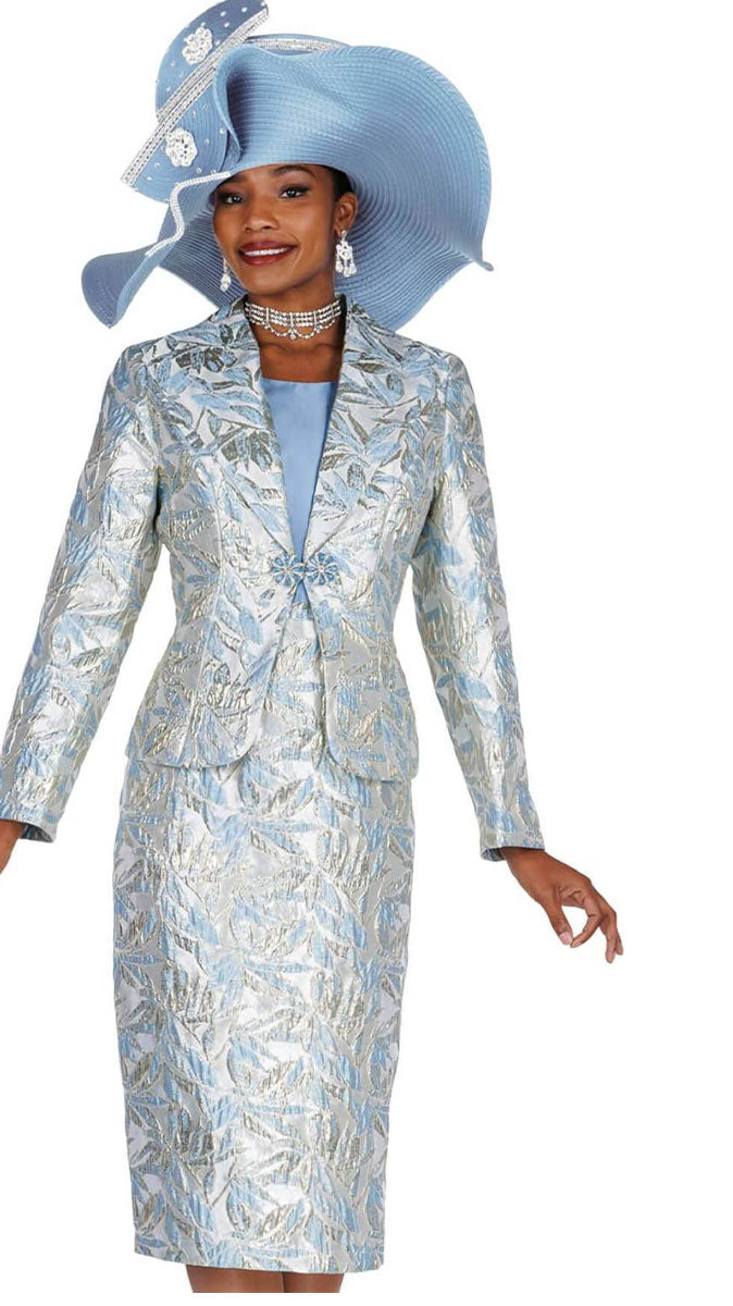 Women Church Dress 6268-Blue – Church suits for less