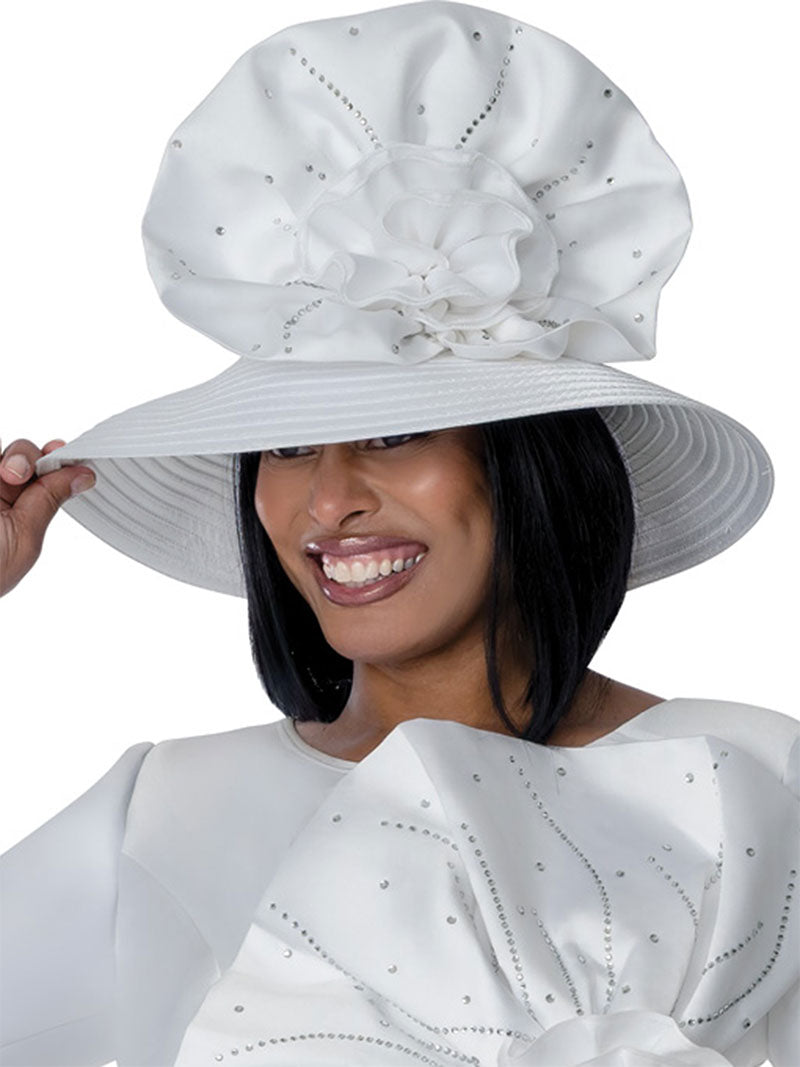 GMI Women Church Hat 401872-White