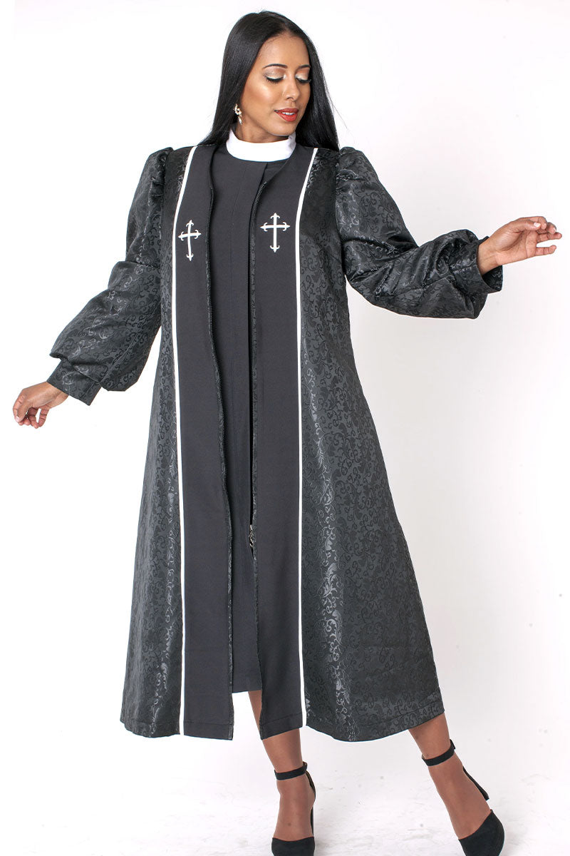 Tally Taylor Church Robe 41071-Black/Multi