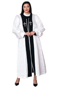 Tally Taylor Church Robe 41071-White/Multi