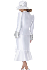 Women Church Suit 401903-White