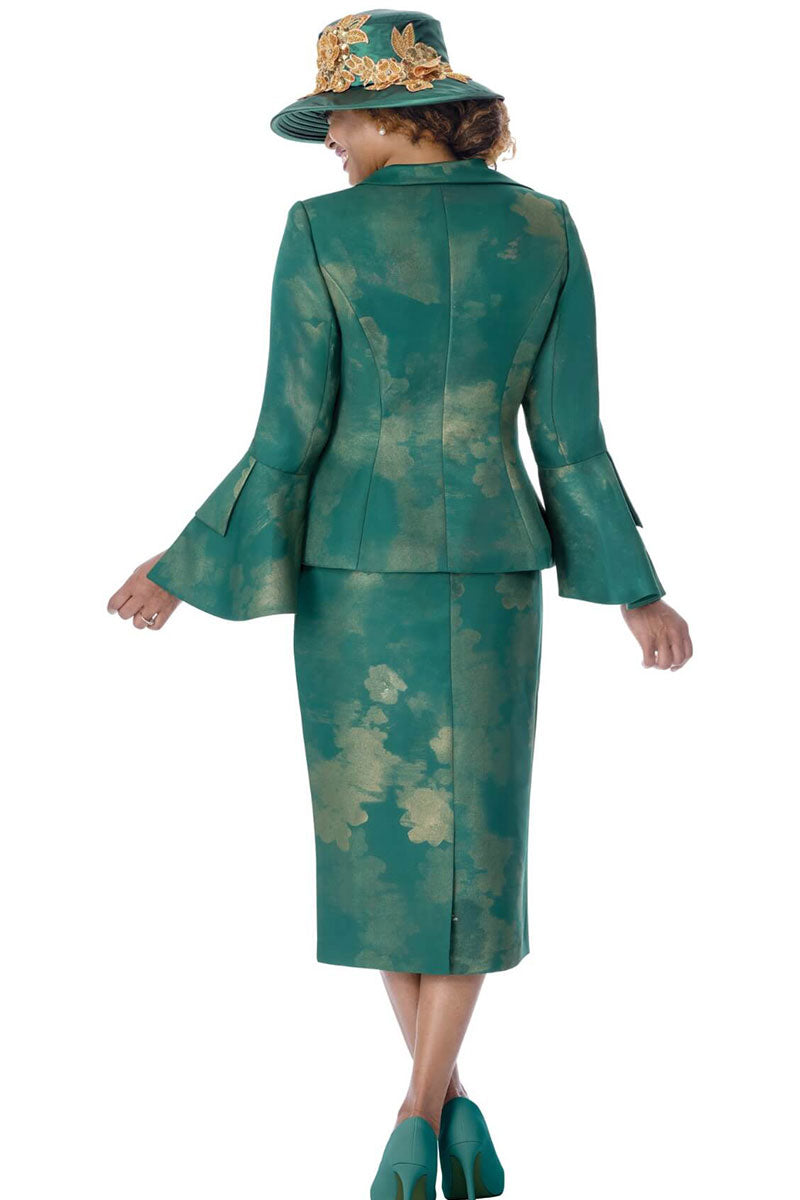 Women Church Suit 401932-Green