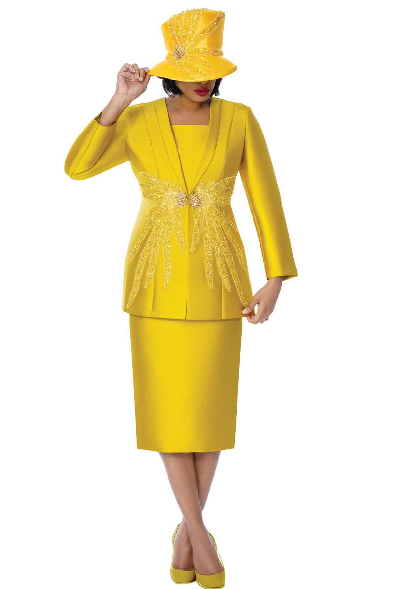 Women Church Suit 401942-Gold