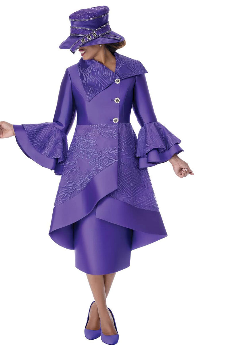 Women Church Suit 402012-Purple