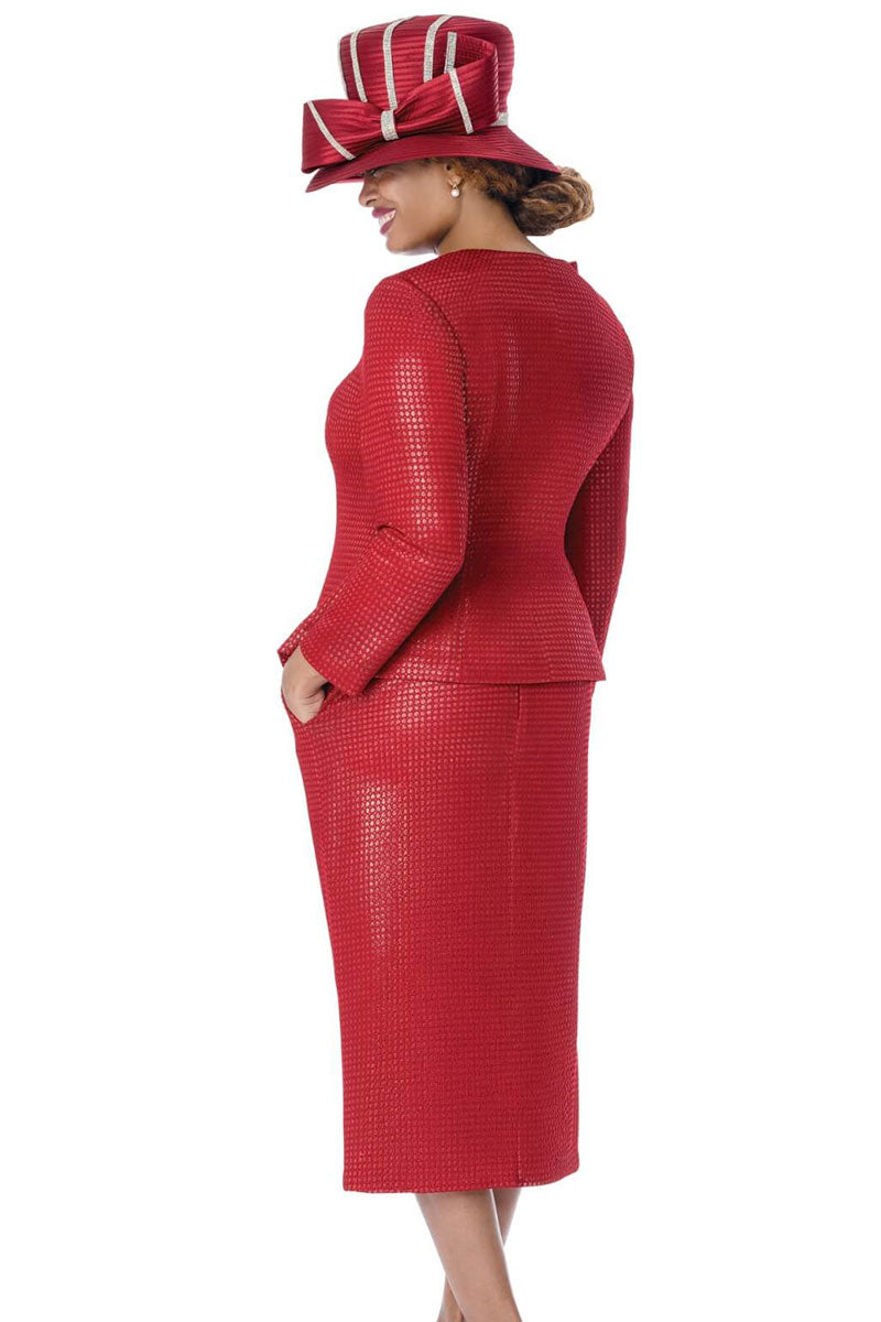 Women Church Suit 402022-Red