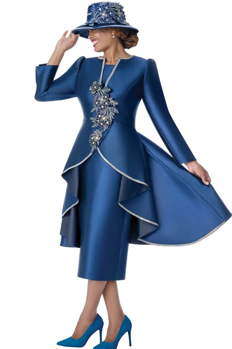 Women Church Suit 402033-Navy