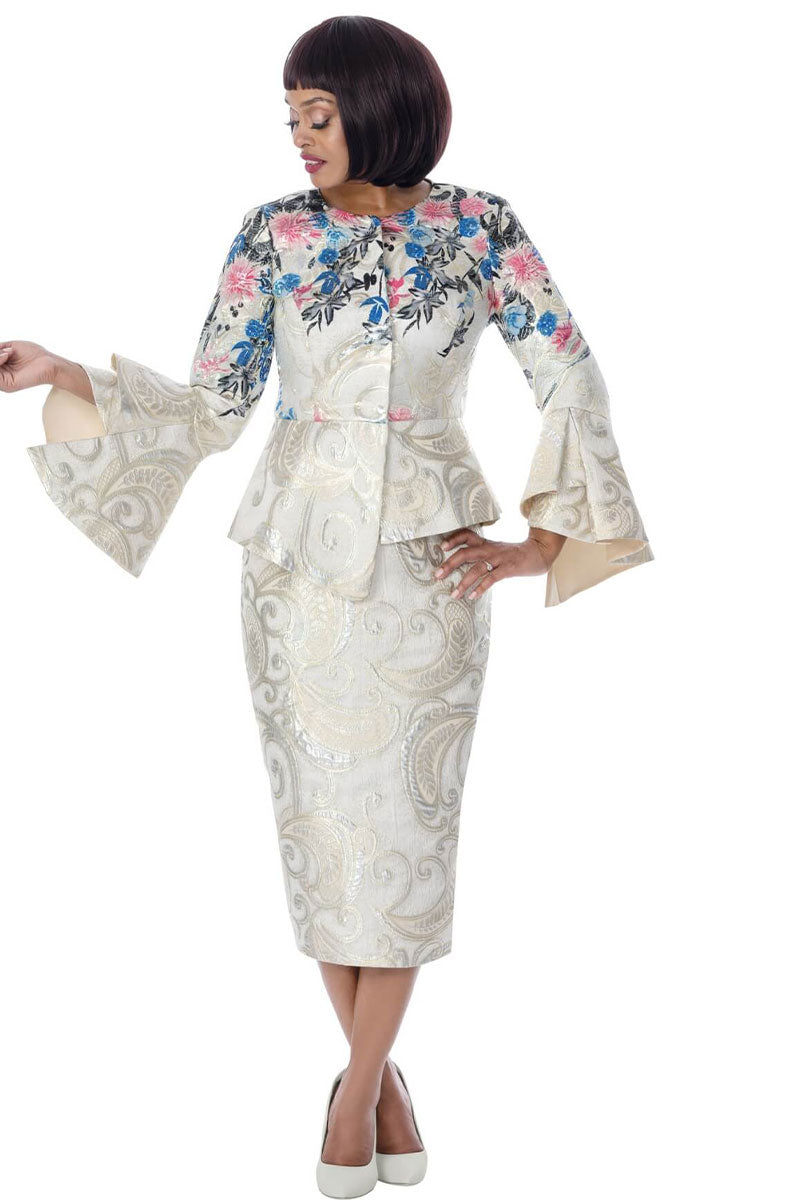 Women Church Suit 402052-Multi