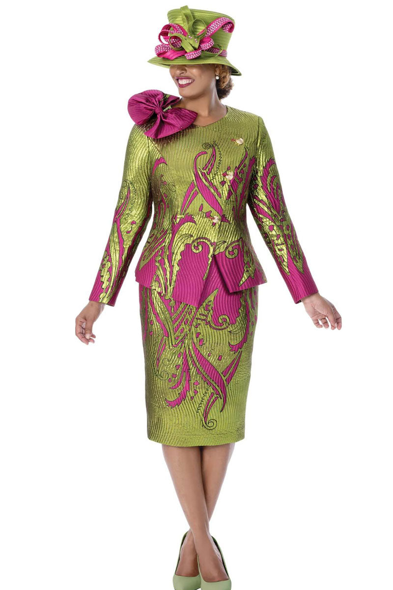 Women Church Suit 402122-Multi