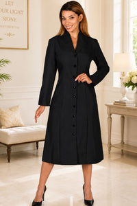 Women Usher Dress 11674-Black