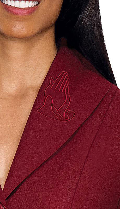 Women Usher Dress11674-Burgundy