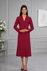 Women Usher Dress11674-Burgundy