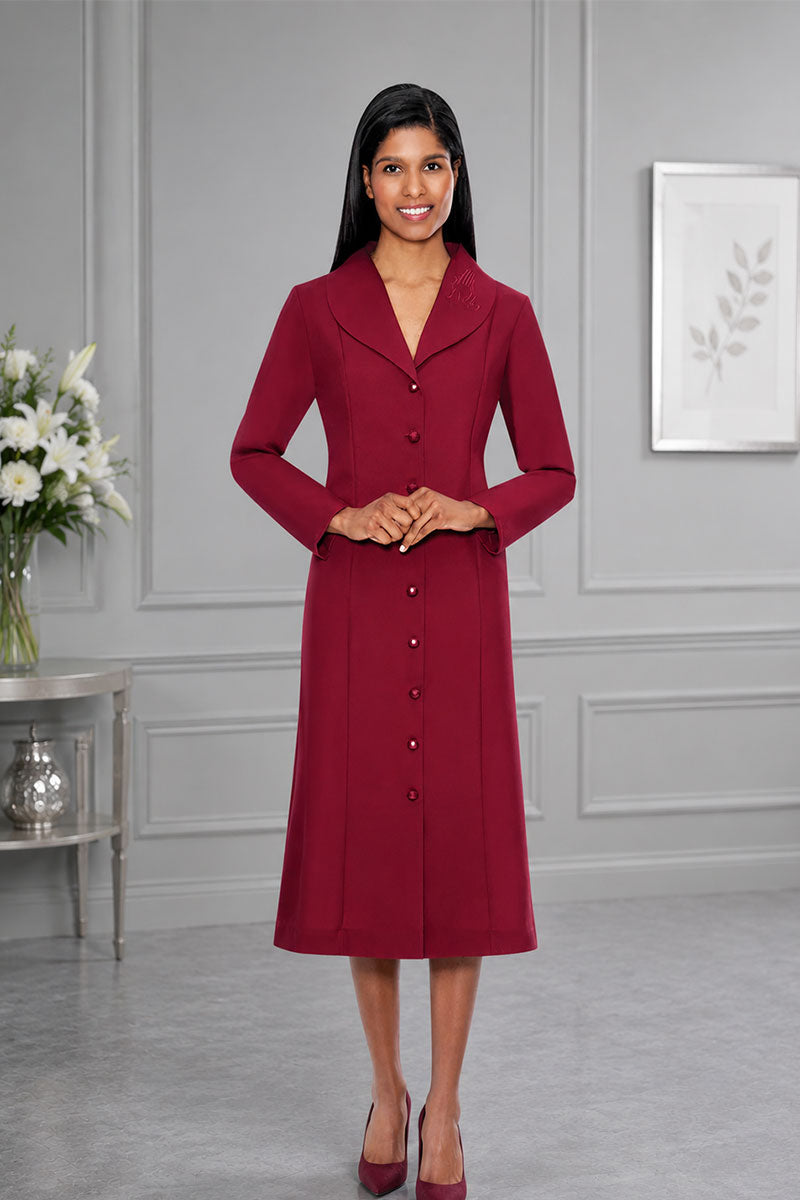Women Usher Dress11674-Burgundy