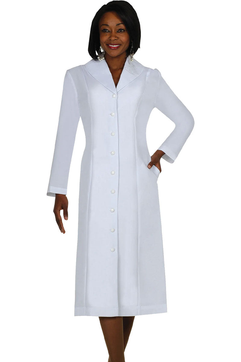 Women Usher Dress 11674-White