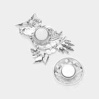Women Church Brooch-147 Blue