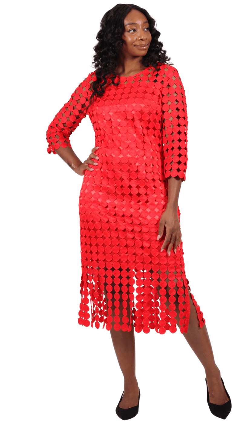 red church dresses ladies Women Dress 9095-Red elegant church dresses for ladies