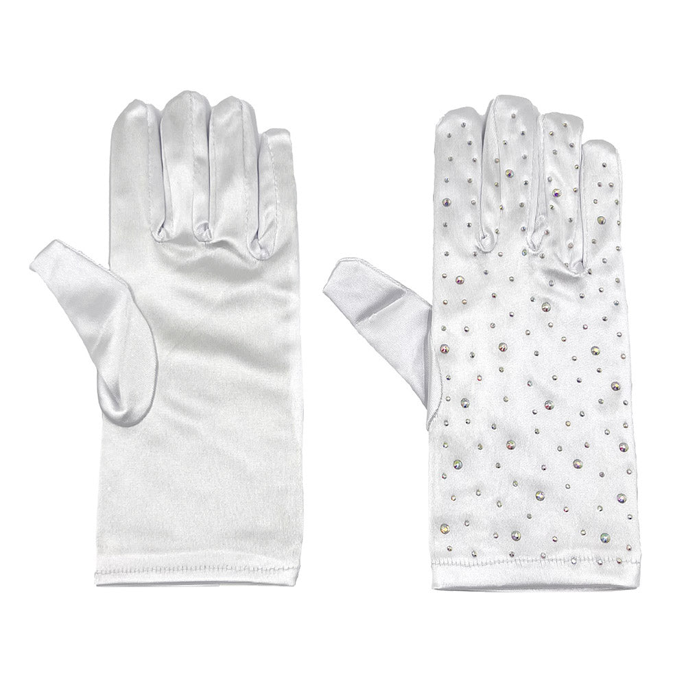 Women Church Gloves BDF-12 White - Church Suits For Less