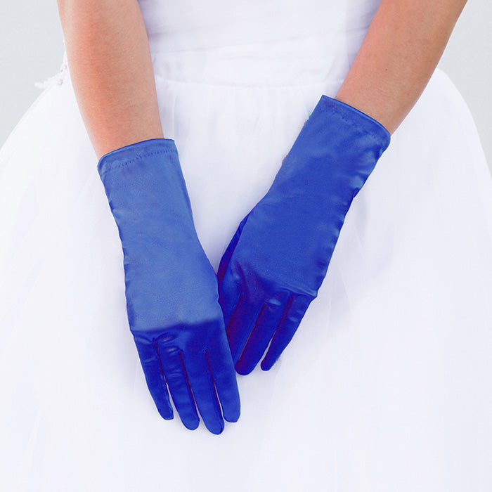 Women Church Gloves BDF-24 Royal - Church Suits For Less