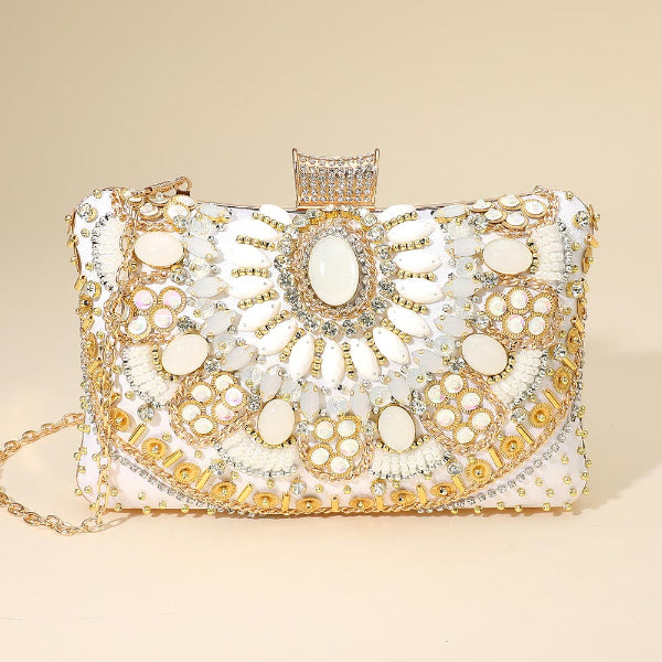 Women Clutch Bag 6214 White