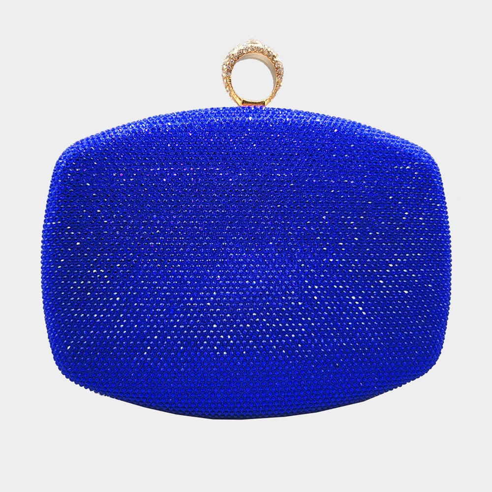 Women Fashion Clutch BDF-10081 Royal Blue - Church Suits For Less