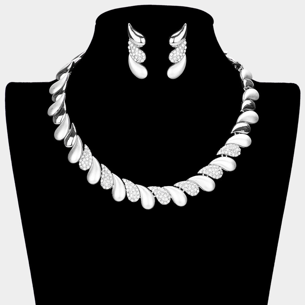 Women Jewelry Set-118110 Silver - Church Suits For Less