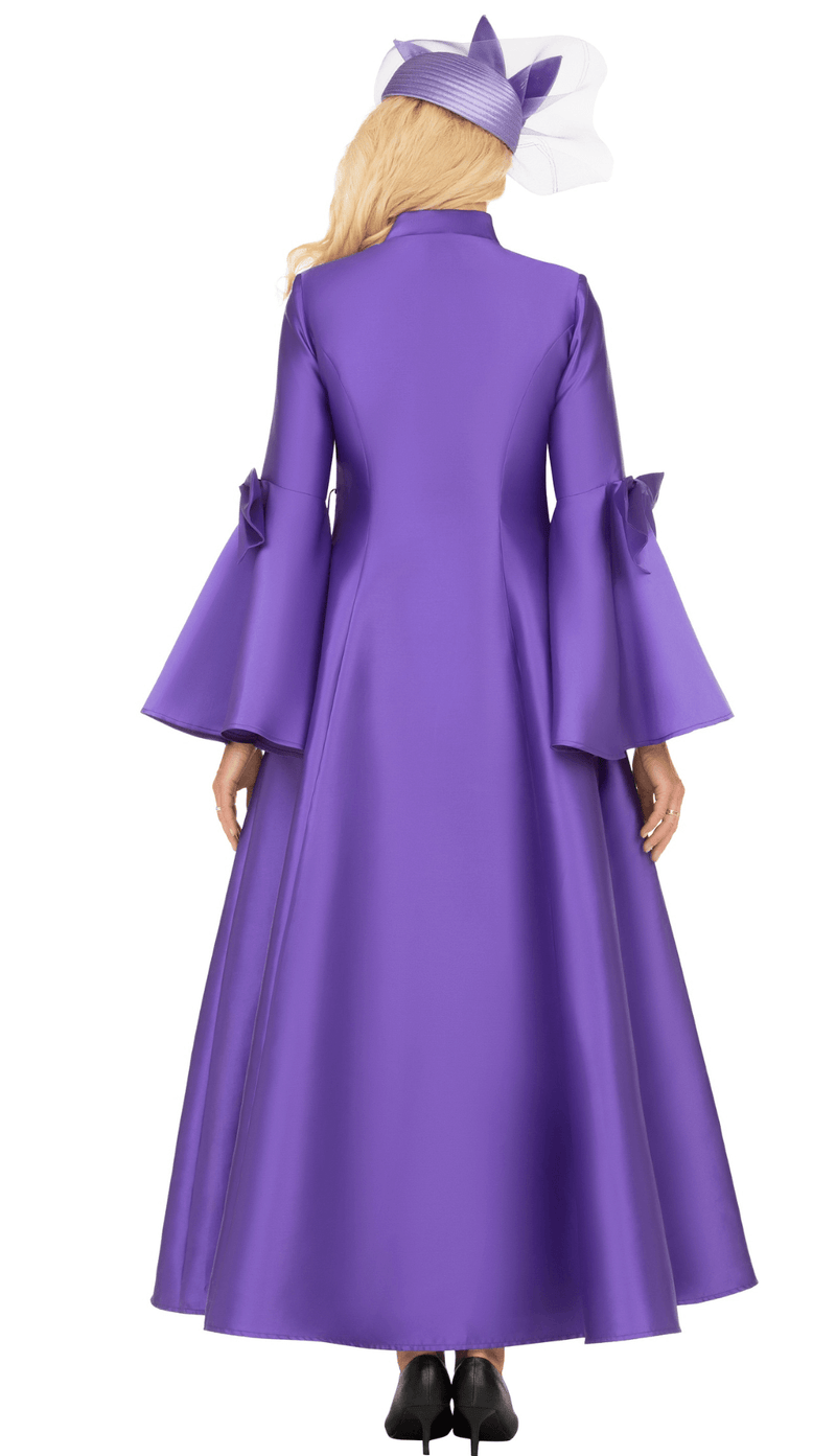 Purple Robe Dnd Women Church Robe By Giovanna DP2443-Purple β Church suits for less