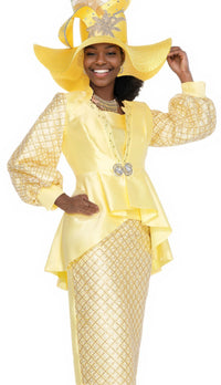 Champagne Italy Church Suit 6202 - Church Suits For Less