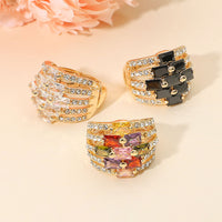 Women's Ring FR2278 Black Gold