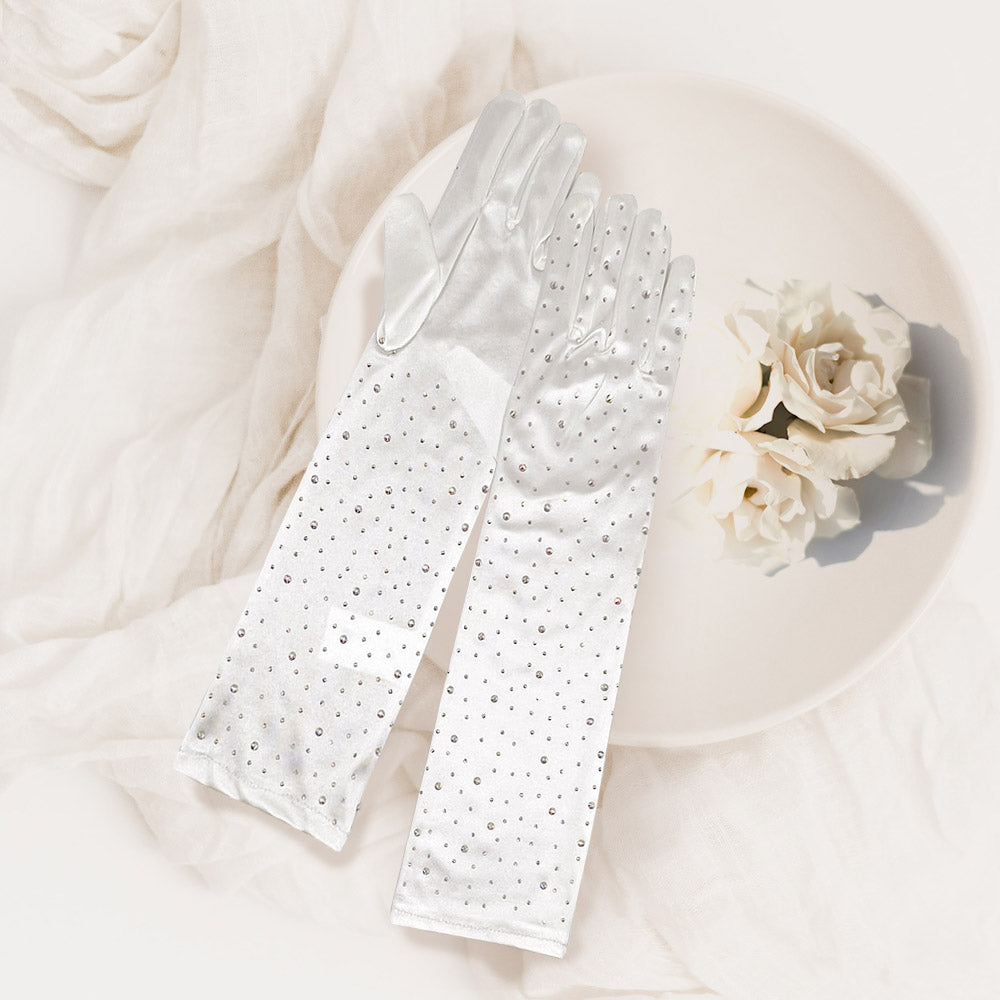 Women Church Gloves BDF-112 Ivory - Church Suits For Less