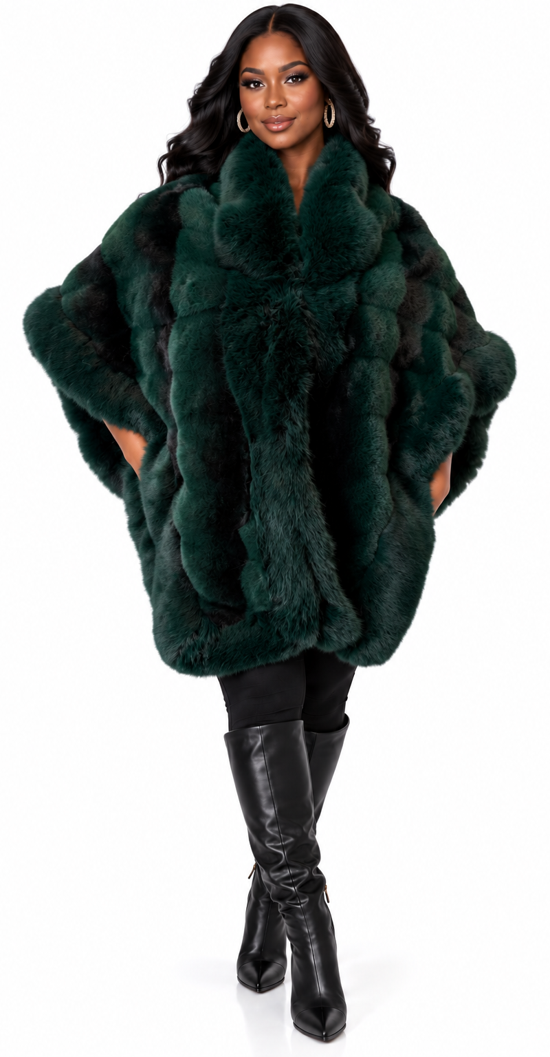 women’s cape 5-Emerald