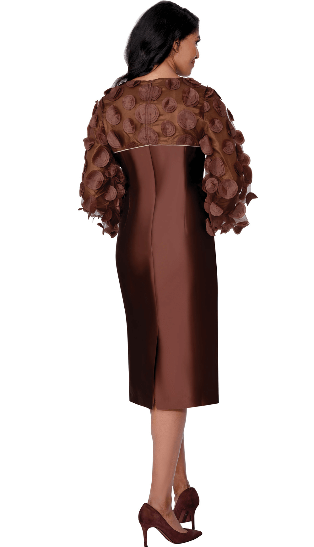 Brown Church Dress 100641