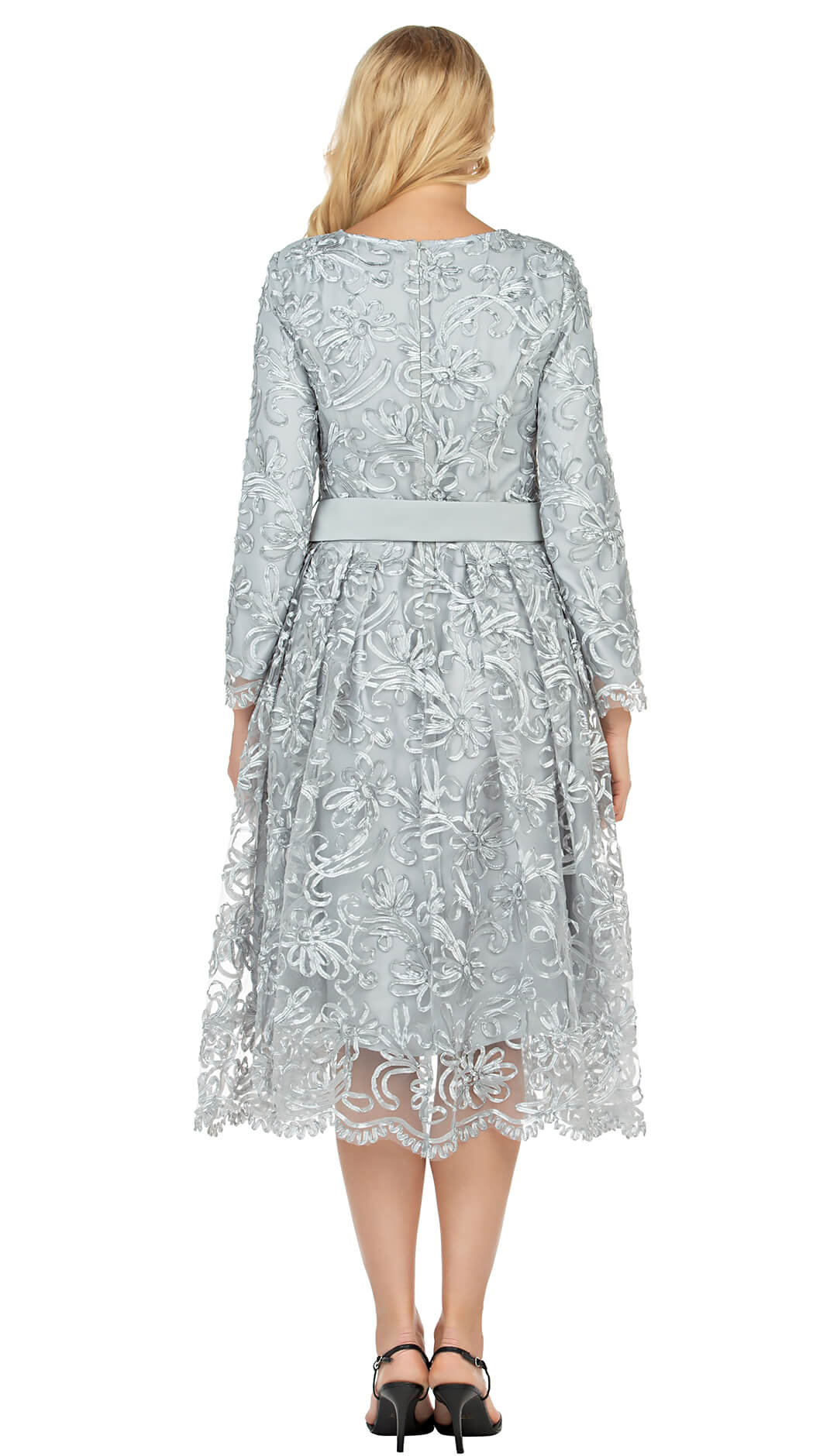 Giovanna Church Dress D1561-Silver
