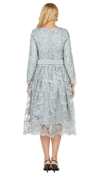 Giovanna Church Dress D1561-Silver