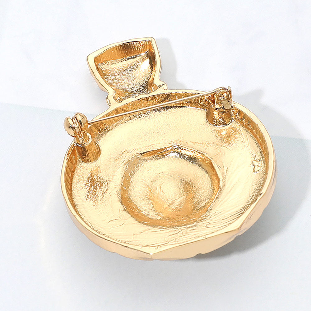 Women's Brooch 2208 Gold Black