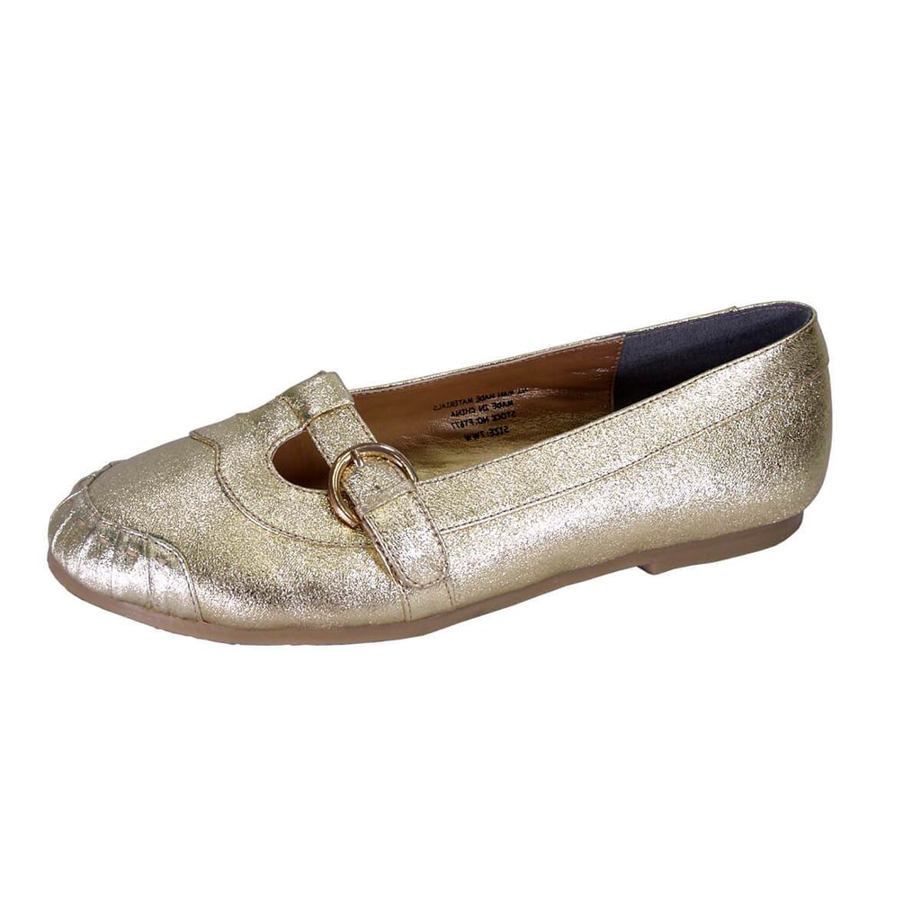 Women Church Shoes 677-Gold - Church Suits For Less