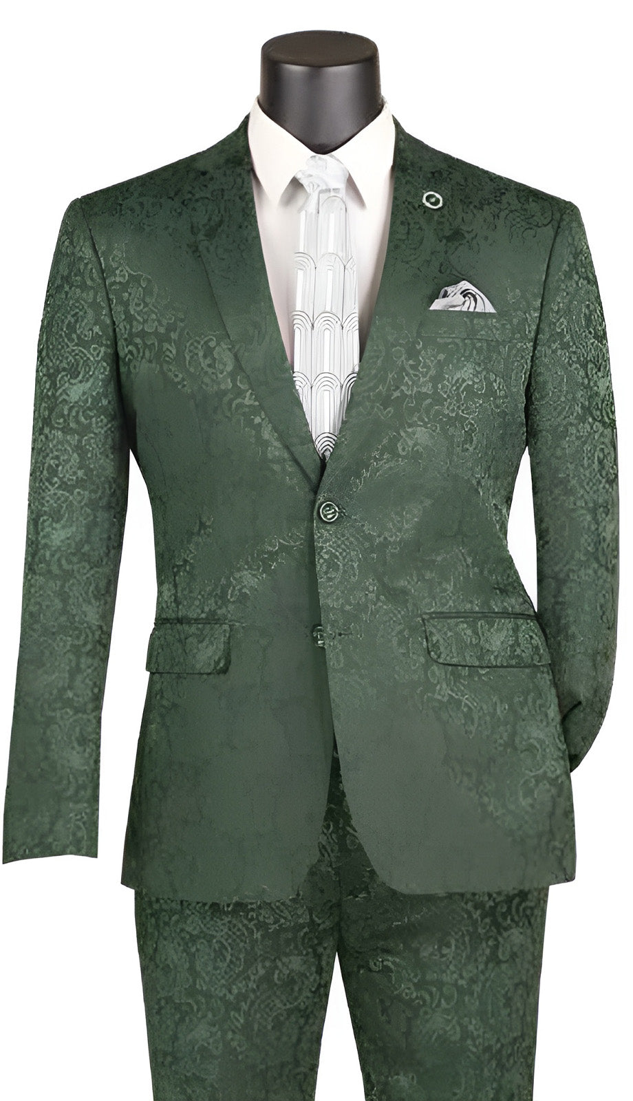 Slim Fit Men Suit  S2F-1   HUNTER GREEN