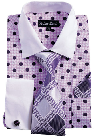 Men Shirt FL632C-Purple