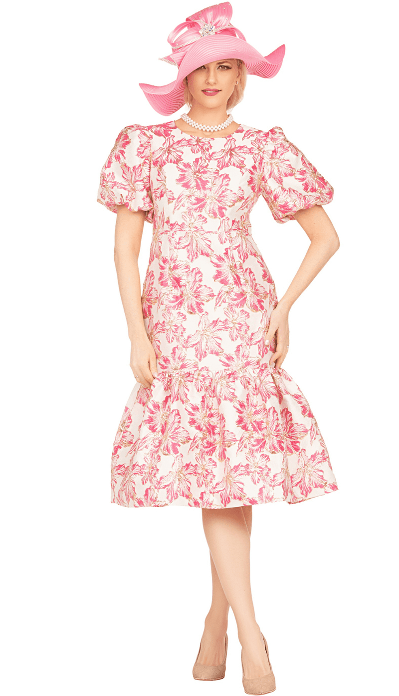 Giovanna Church Dress DP2425 pink - Church Suits For Less