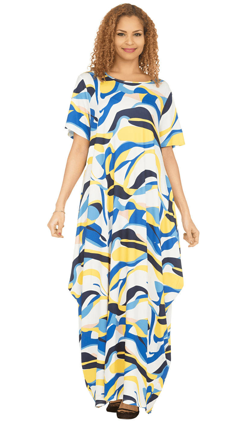 Giovanna Church Dress DP2426 blue - Church Suits For Less