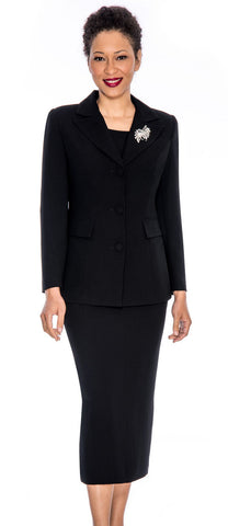 Giovanna Usher Suit 0655-Black - Church Suits For Less