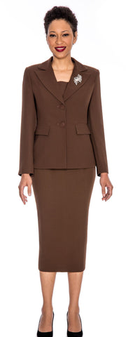 Giovanna Usher Suit 0710-Chocolate
