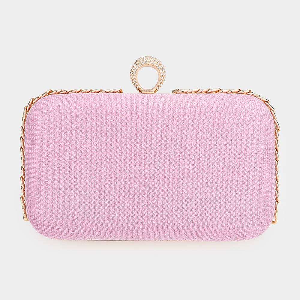 Women Fashion Church Clutch BDF-331 Pink - Church Suits For Less
