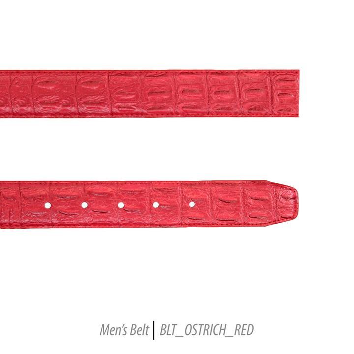 Men Leather Belts-BLT-Red-401 - Church Suits For Less