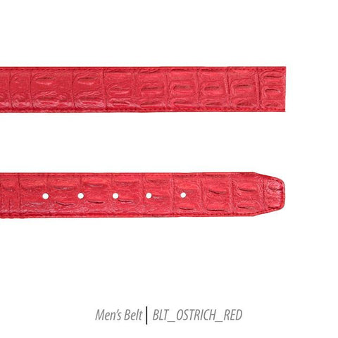Men Leather Belts-BLT-Red-401