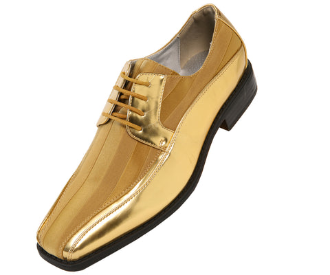 Men Tuxedo Shoes MSD-035 Gold - Church Suits For Less