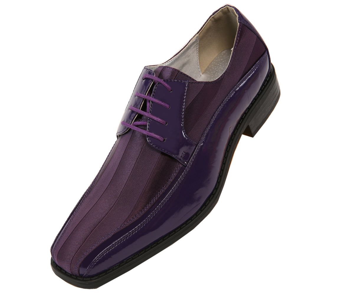 Men Tuxedo Shoes MSD-179 Purple - Church Suits For Less