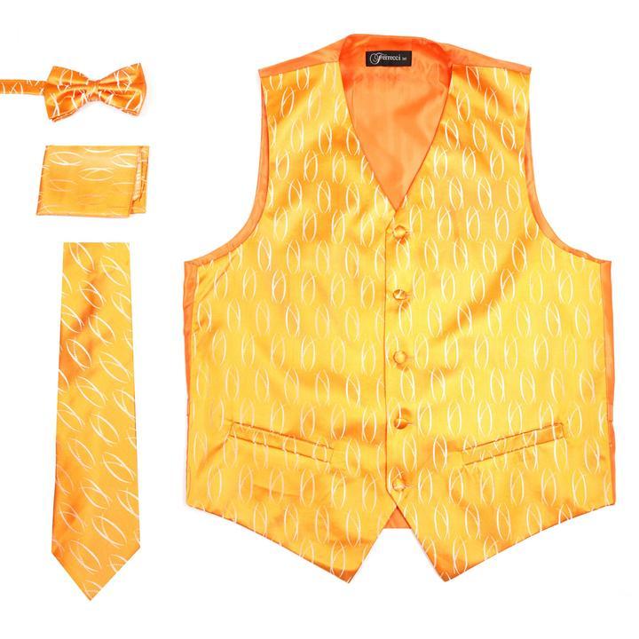 Men Vest-PV100-Orange - Church Suits For Less