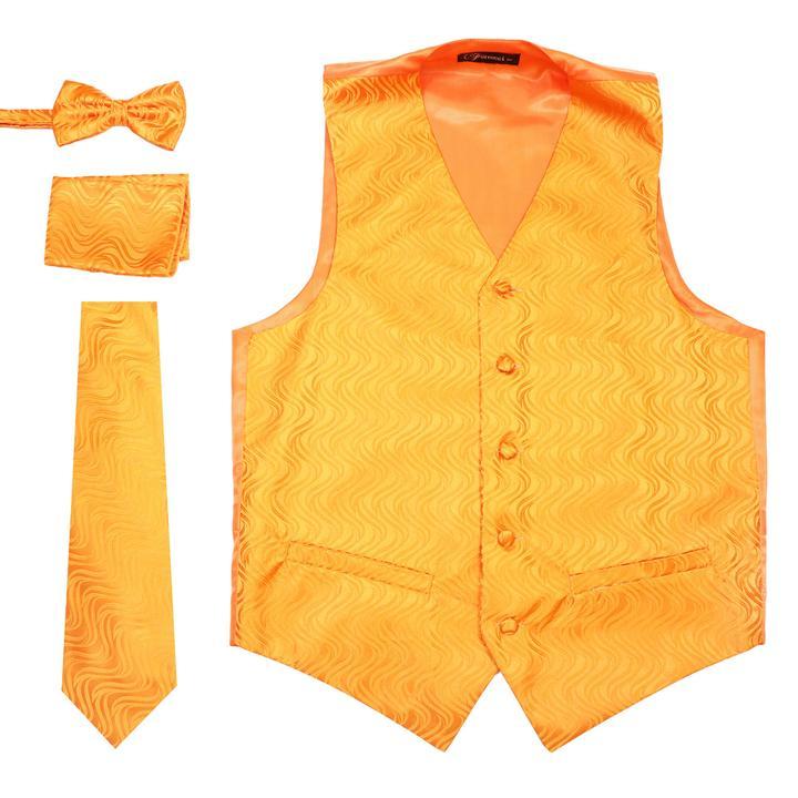 Men Vest-PV150-Orange - Church Suits For Less
